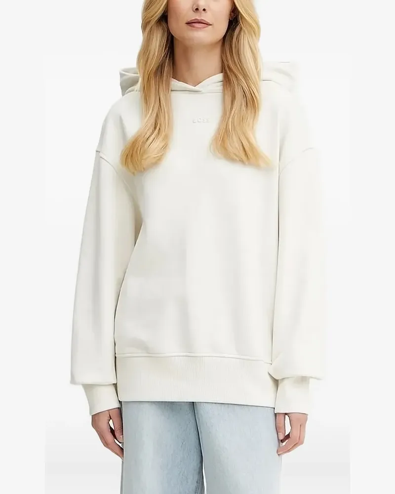 HUGO BOSS Hoodie mit Logo - Weiß Weiß