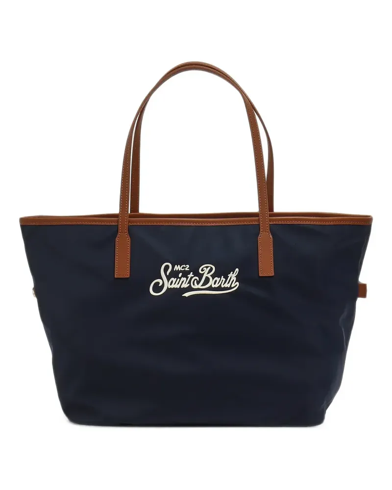 MC2 Saint Barth City Shopper mit Logo-Stickerei - Blau Blau