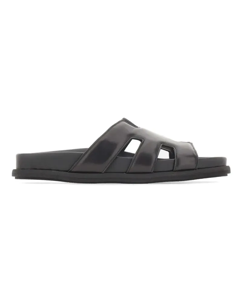 Fabi cut-out strap leather sandals - Schwarz Schwarz