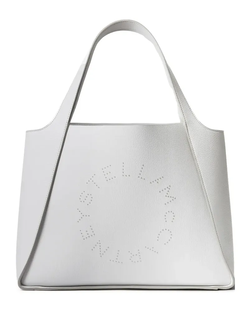 Stella McCartney Shopper mit Logo - Grau Grau