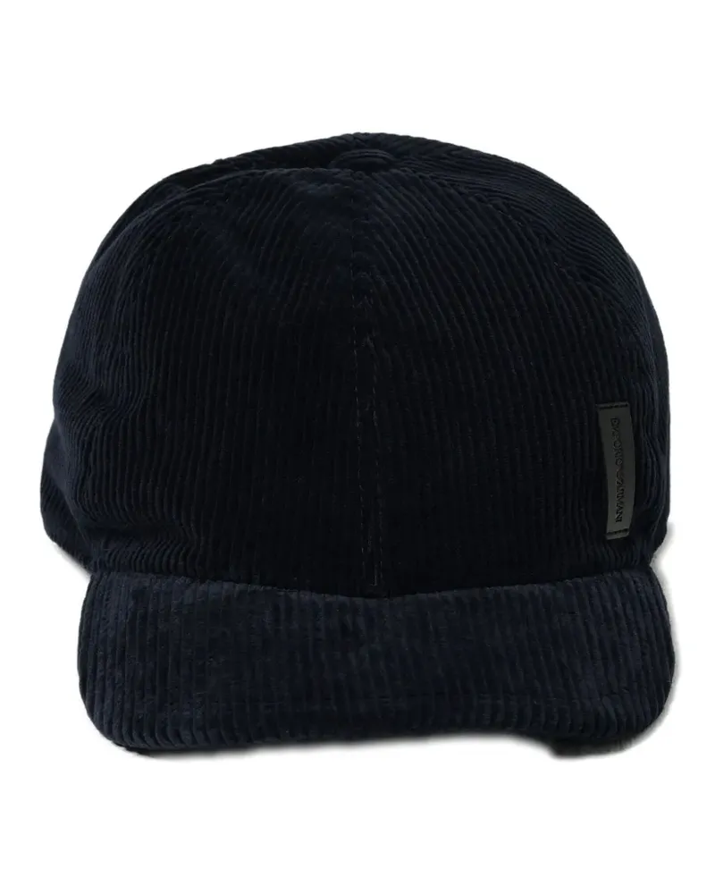 Emporio Armani corduroy baseball hat - Blau Blau