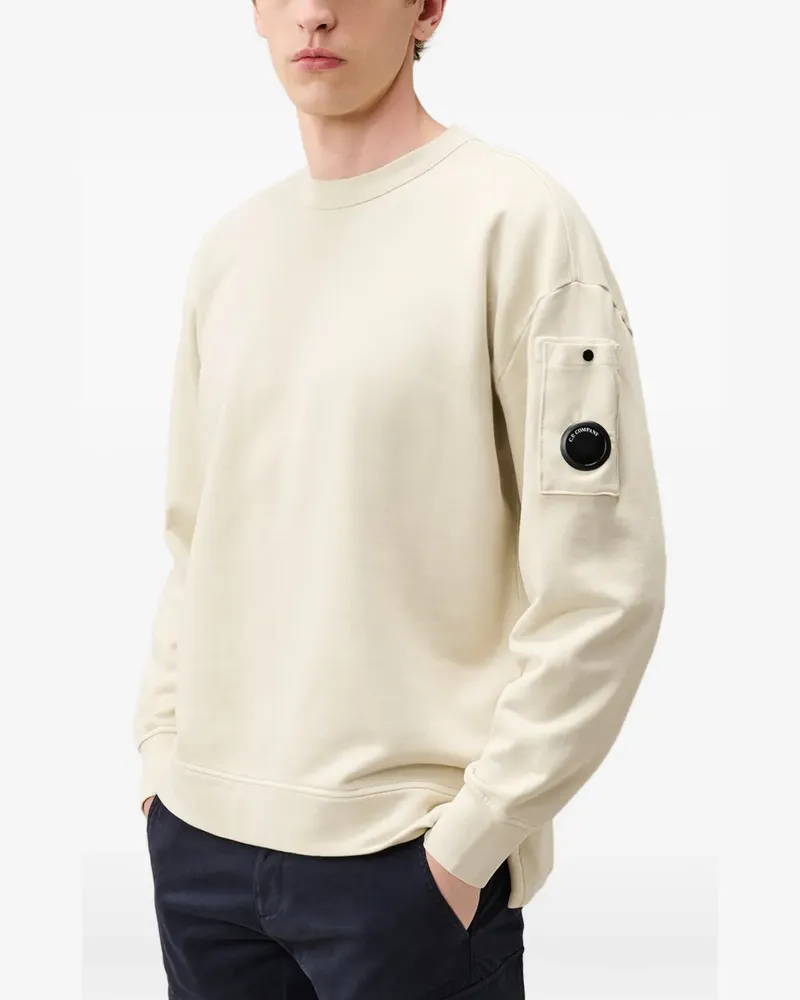 C.P. Company Lens-detail cotton sweatshirt - Nude Nude