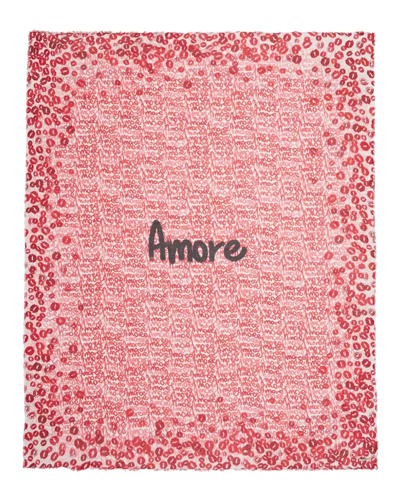 Faliero Sarti Lips Schal - Rot Rot