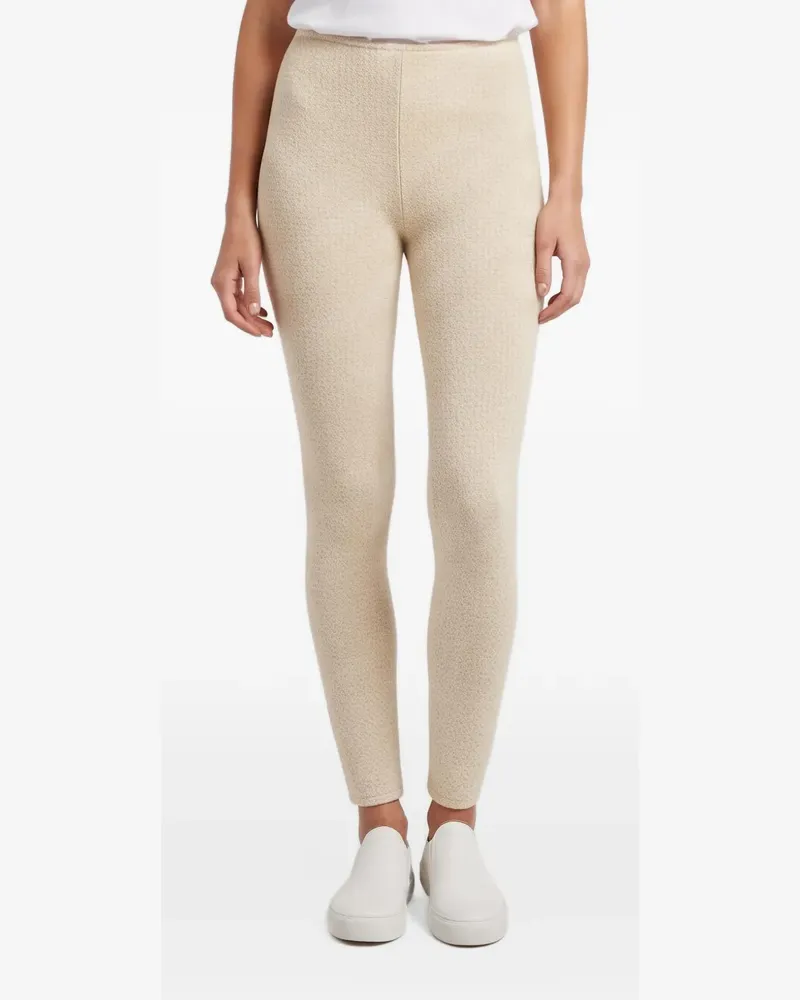 Magda Butrym 2021 textured slim-fit trousers - Nude Nude