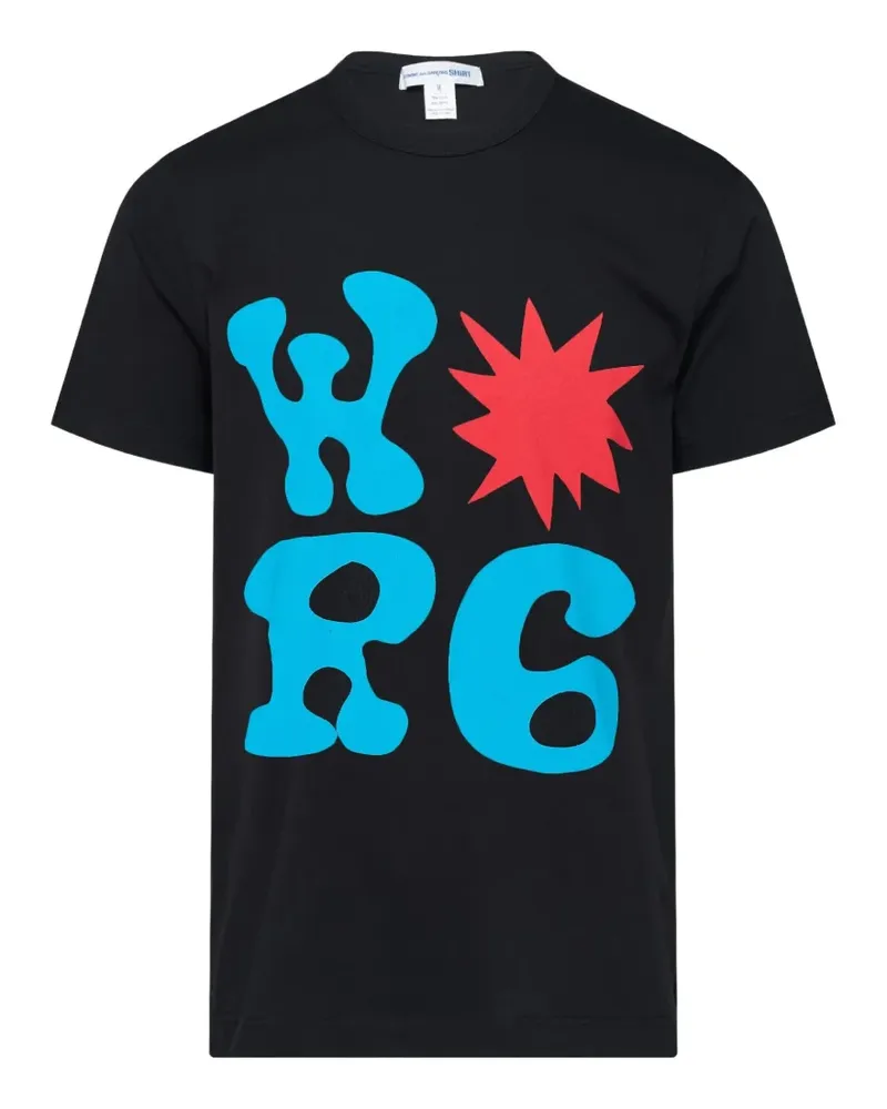 Comme des Garçons T-Shirt mit grafischem Print - Schwarz Schwarz