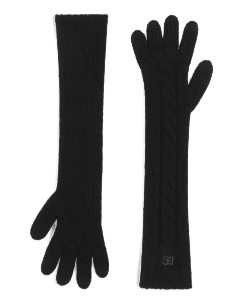 Dolce & Gabbana Gestrickte Handschuhe - Schwarz Schwarz