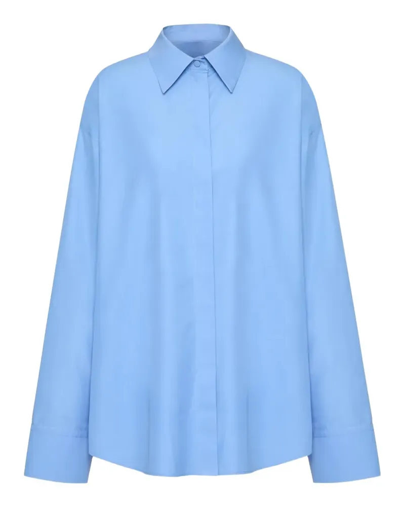 Valentino Garavani Compact Popeline Hemd - Blau Blau