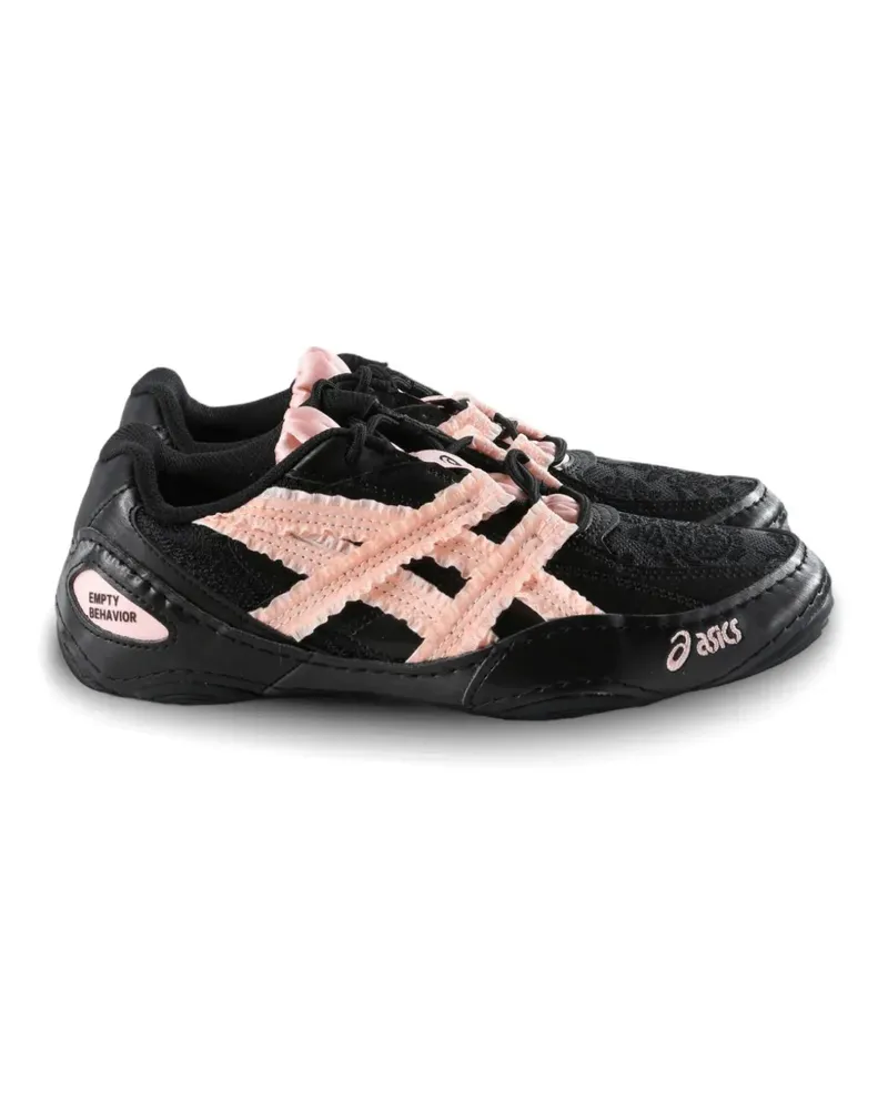 Asics ruffled-trim sneakers - Schwarz Schwarz