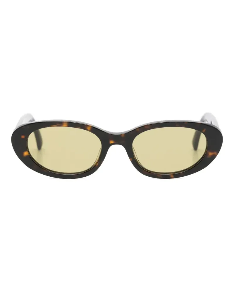 Patrizia Pepe oval-frame sunglasses - Braun Braun