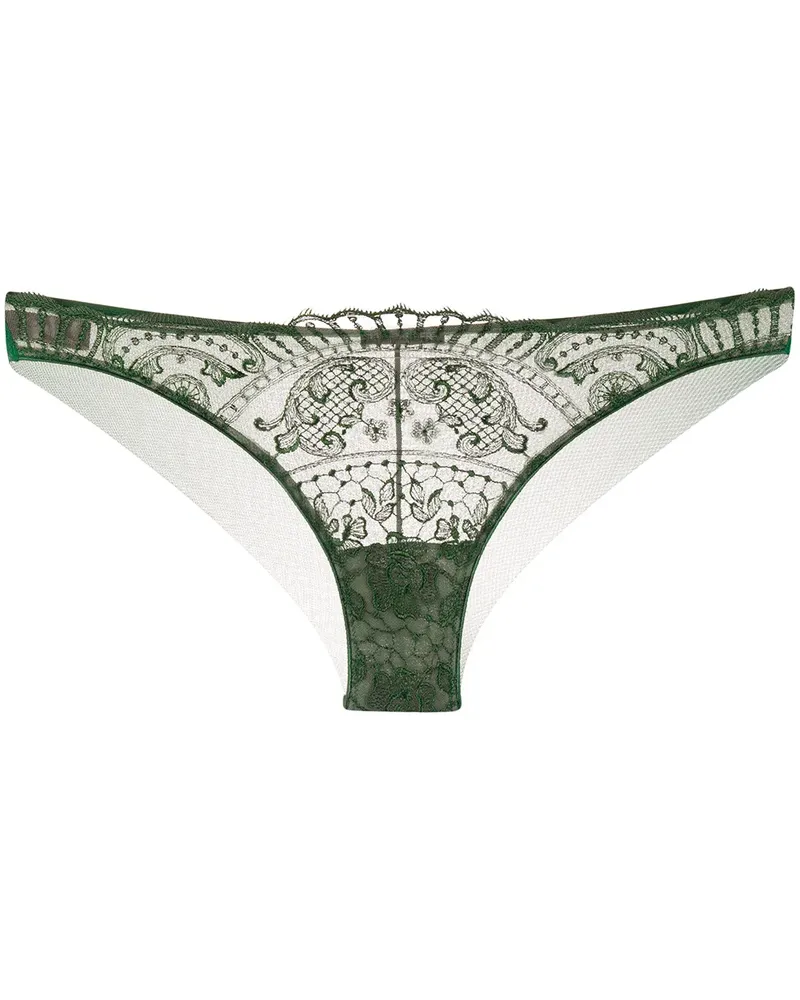 I.D. SARRIERI Bestickter Slip - Grün Grün