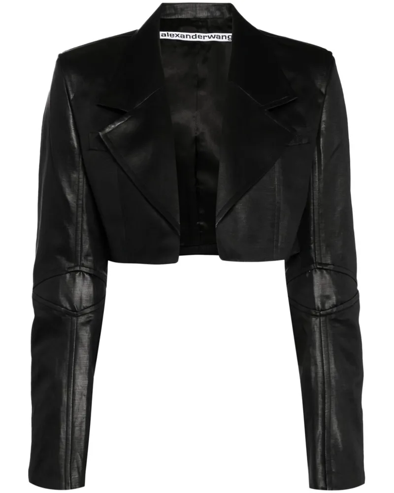 Alexander Wang Cropped-Blazer - Schwarz Schwarz