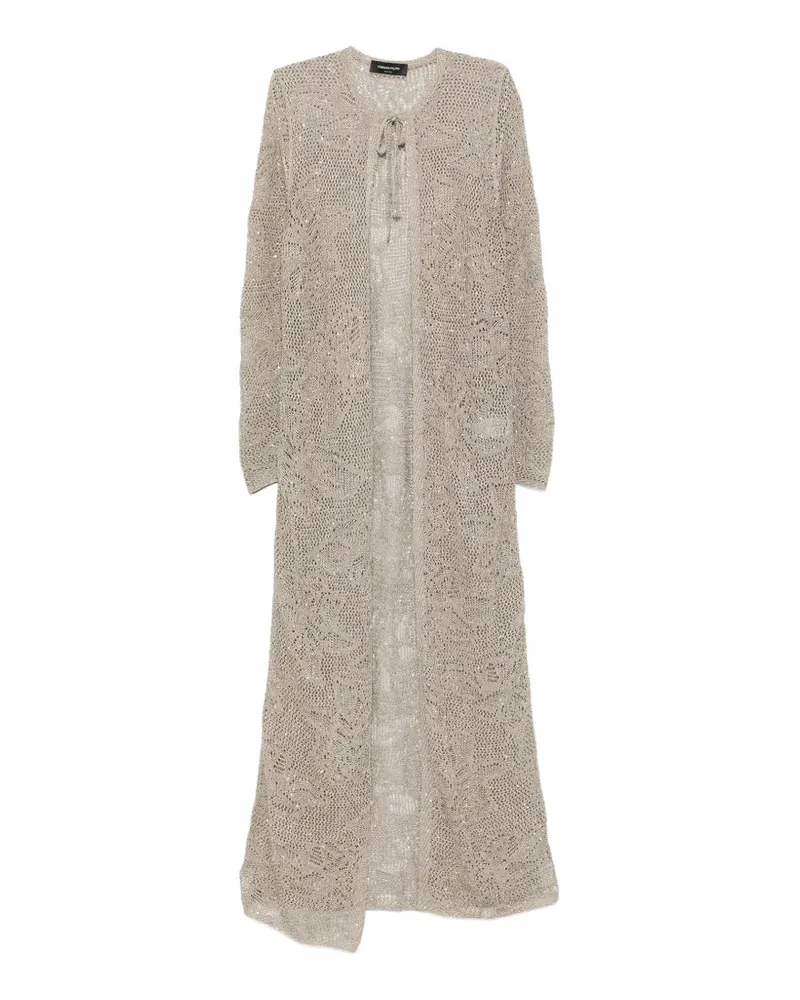 Fabiana Filippi tie-detail coat - Grün Grün