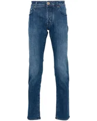 Jacob Cohën Jeans mit Logo-Patch Blau