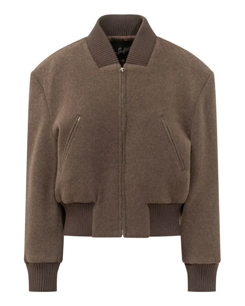 Seafarer Clara Bomberjacke mit Reißverschluss - Braun Braun