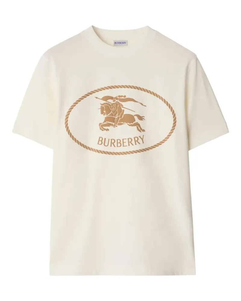 Burberry T-Shirt mit Knight-Stempel - Nude Nude