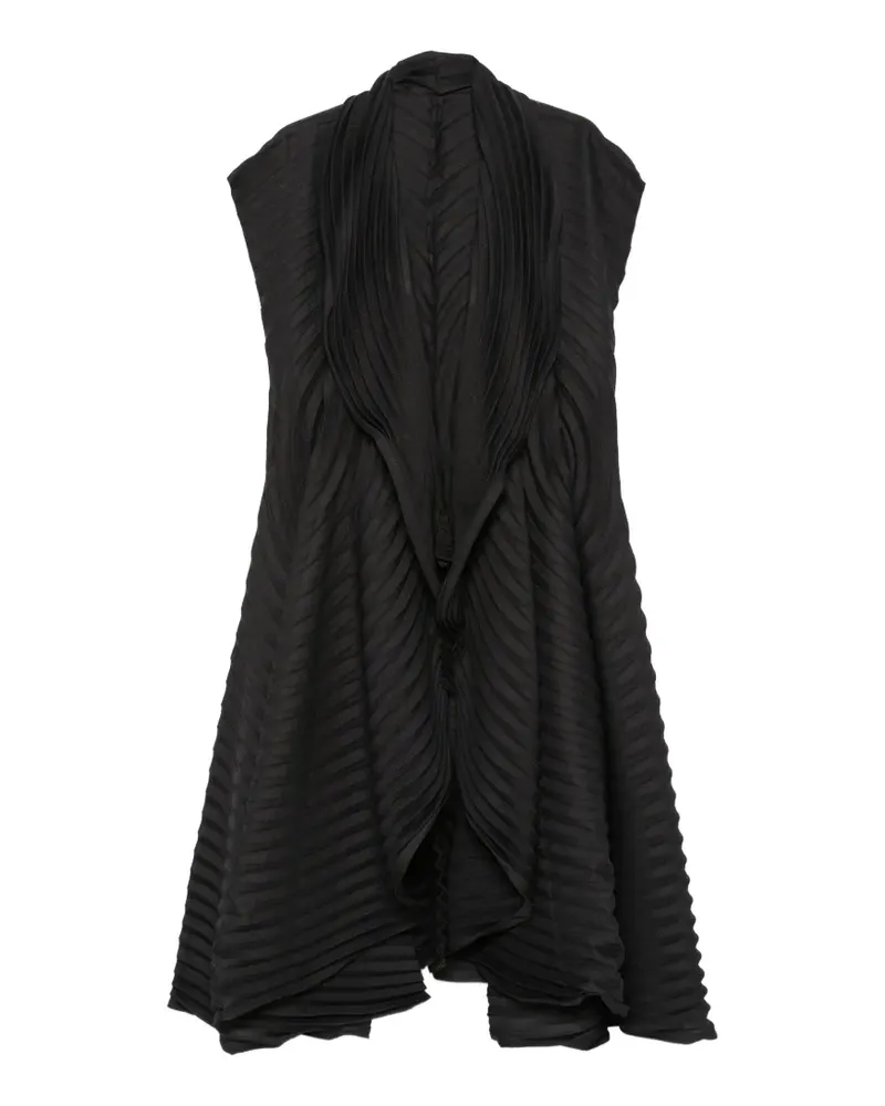 Issey Miyake Circle Pleats top - Schwarz Schwarz