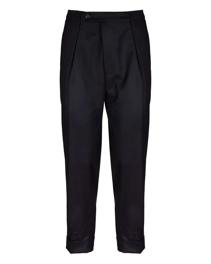 Berwich pleated trousers - Schwarz Schwarz