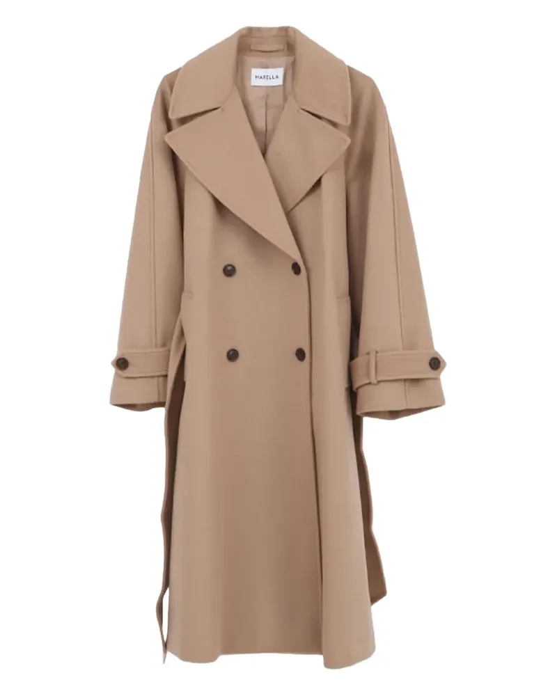 MARELLA double-breasted belted coat - Nude Nude