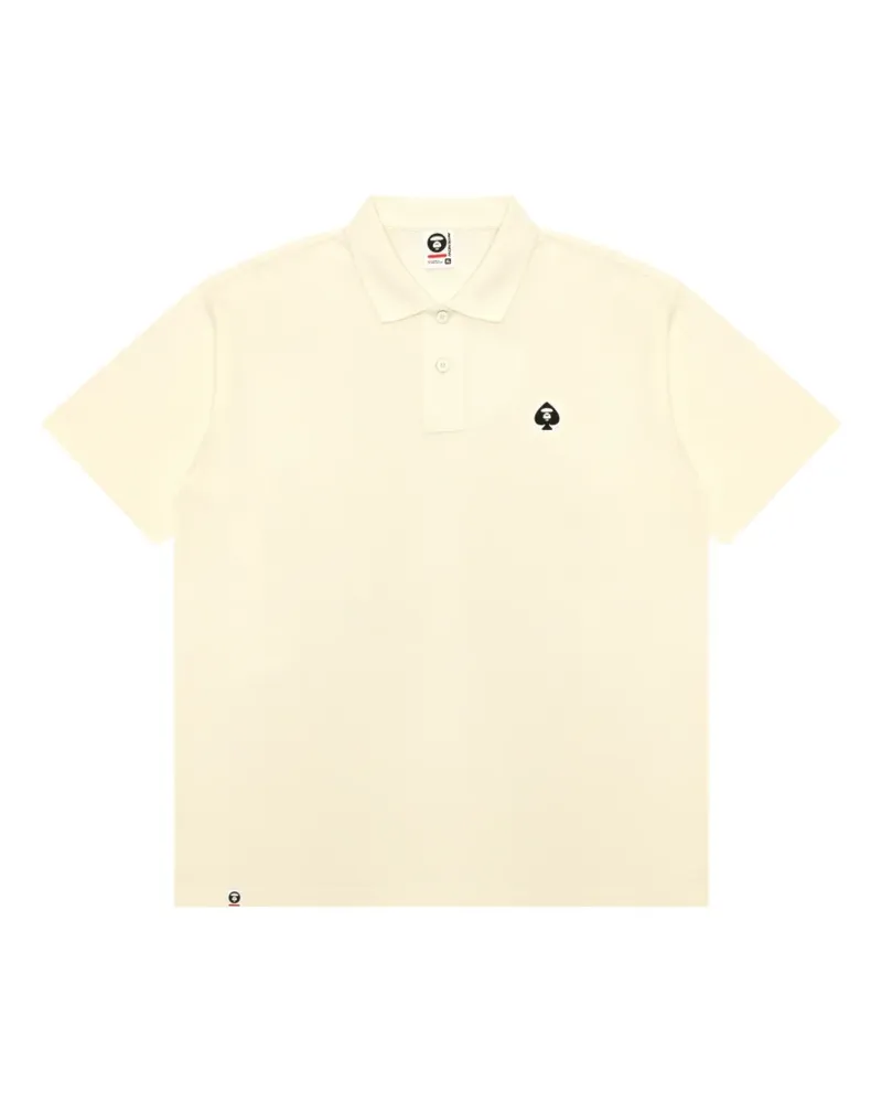 BAPE Poloshirt mit Logo-Patch - Nude Nude