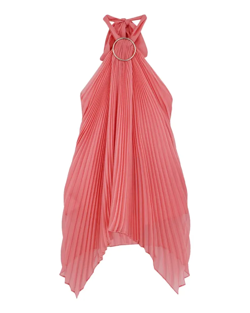 Max Mara pleated halterneck top - Rosa Rosa