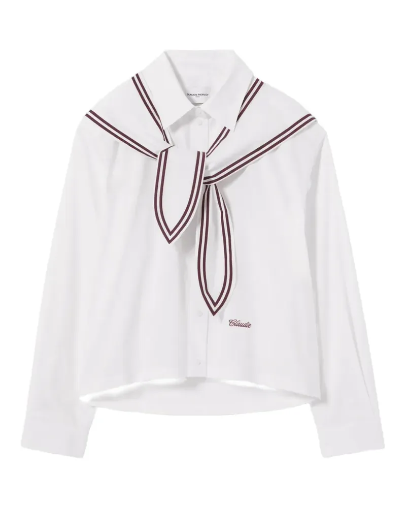 Claudie Pierlot cotton poplin shirt - Weiß Weiß