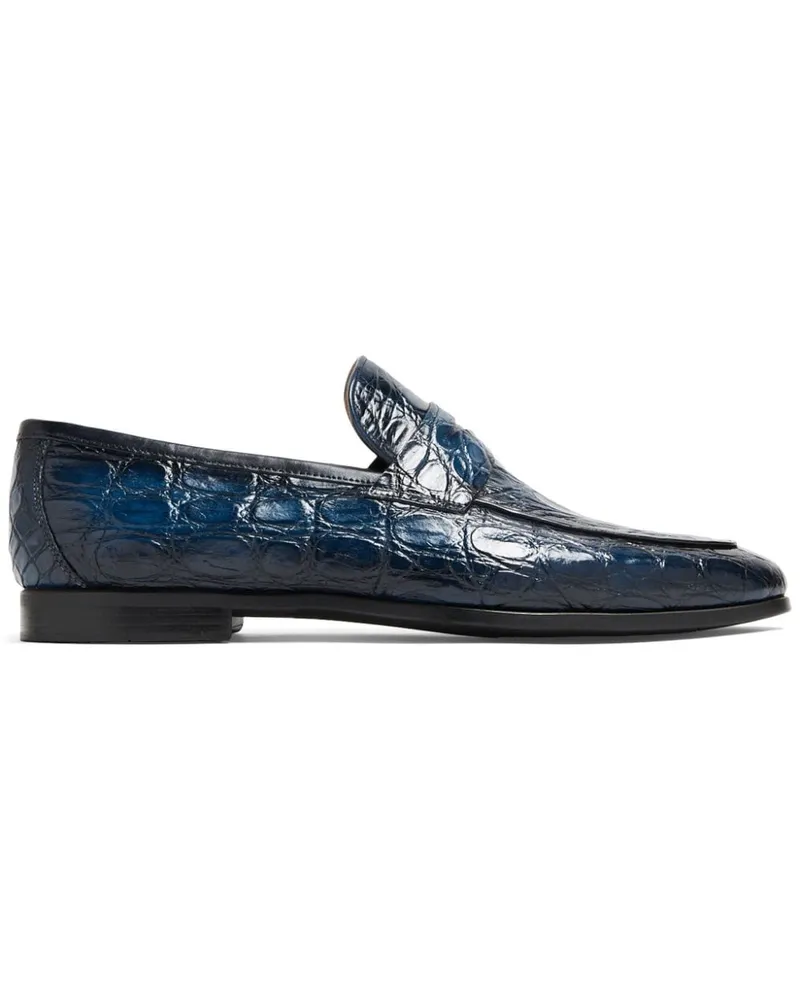 Magnanni Loafer mit geprägter Struktur - Blau Blau
