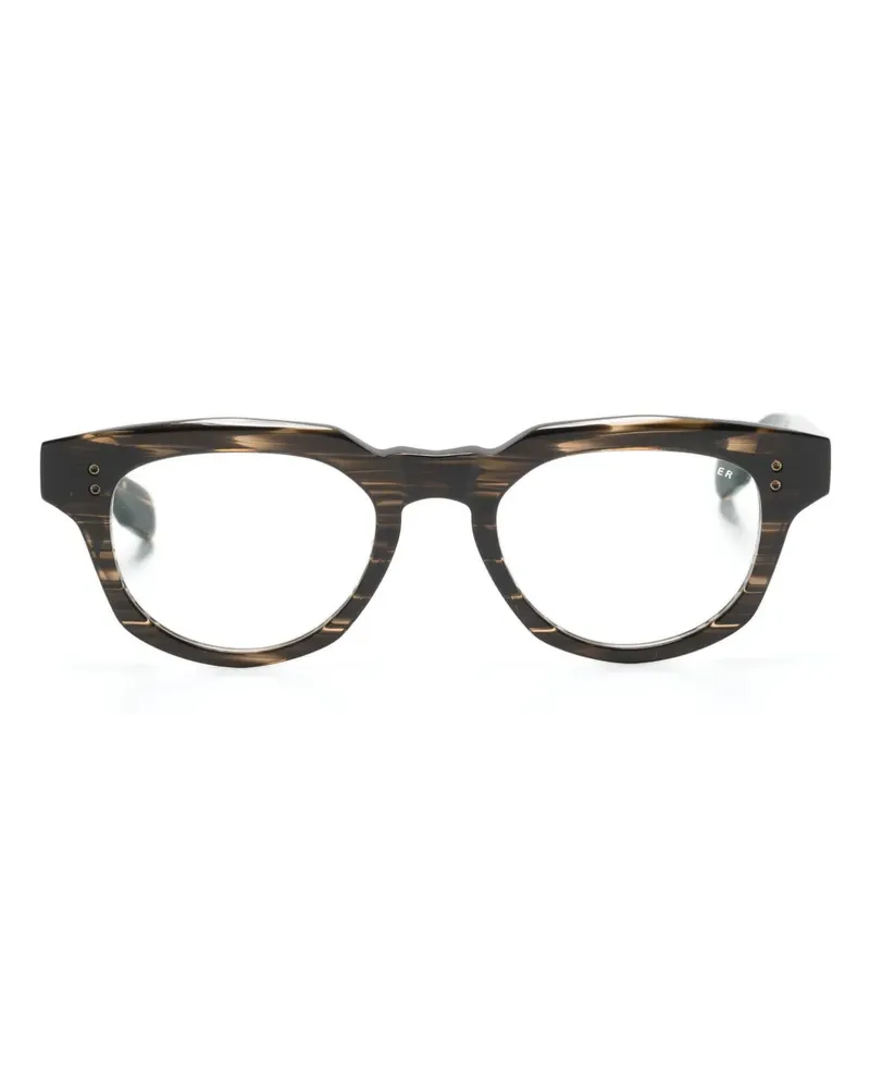 DITA Eckige Radihacker Brille - Braun Braun