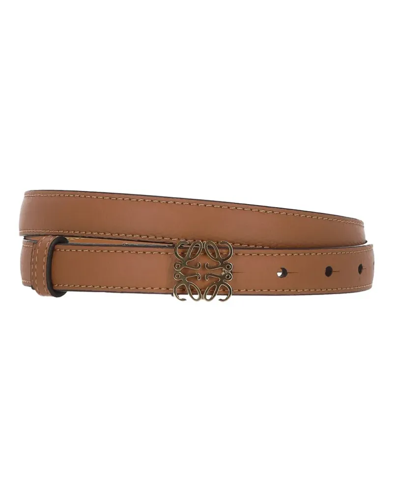 Loewe pebble grain anagram belt - Braun Braun