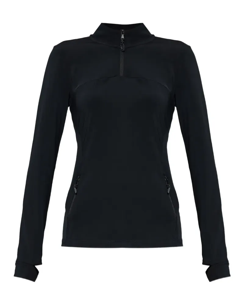 EA7 Sweatshirt mit Reißverschluss - Schwarz Schwarz