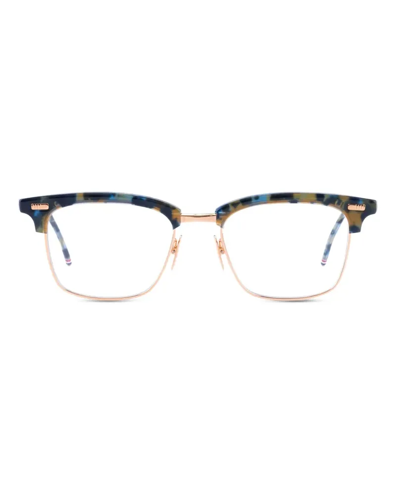 Thom Browne Eckige Brille in Schildpattoptik - Gold Gold
