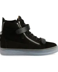 Giuseppe Zanotti Coby High-Top-Sneakers aus Wildleder Schwarz