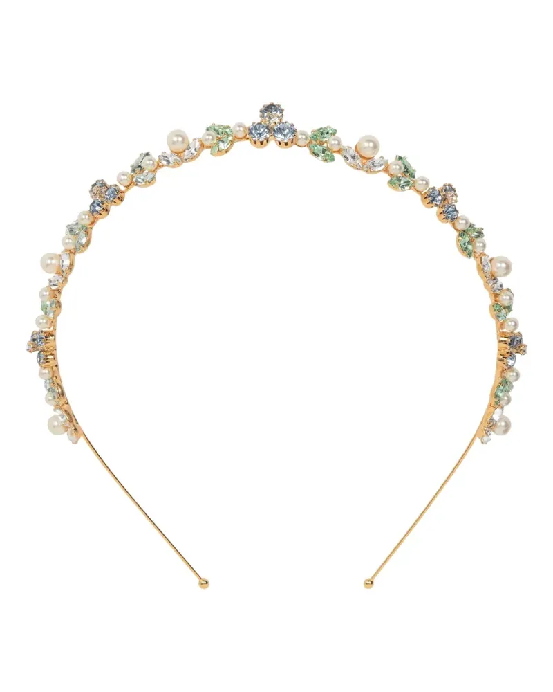 Jennifer Behr Vivi crystal-embellished headband - Gold Gold
