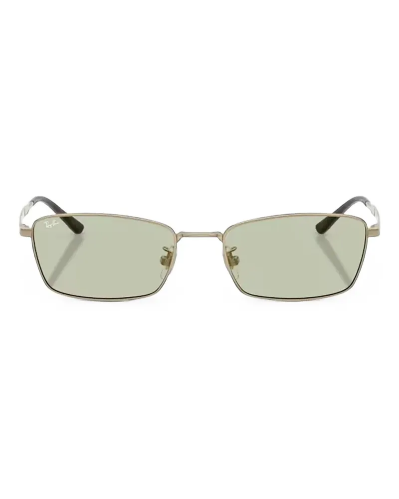 Ray Ban Sonnenbrille mit eckigem Gestell - Gold Gold