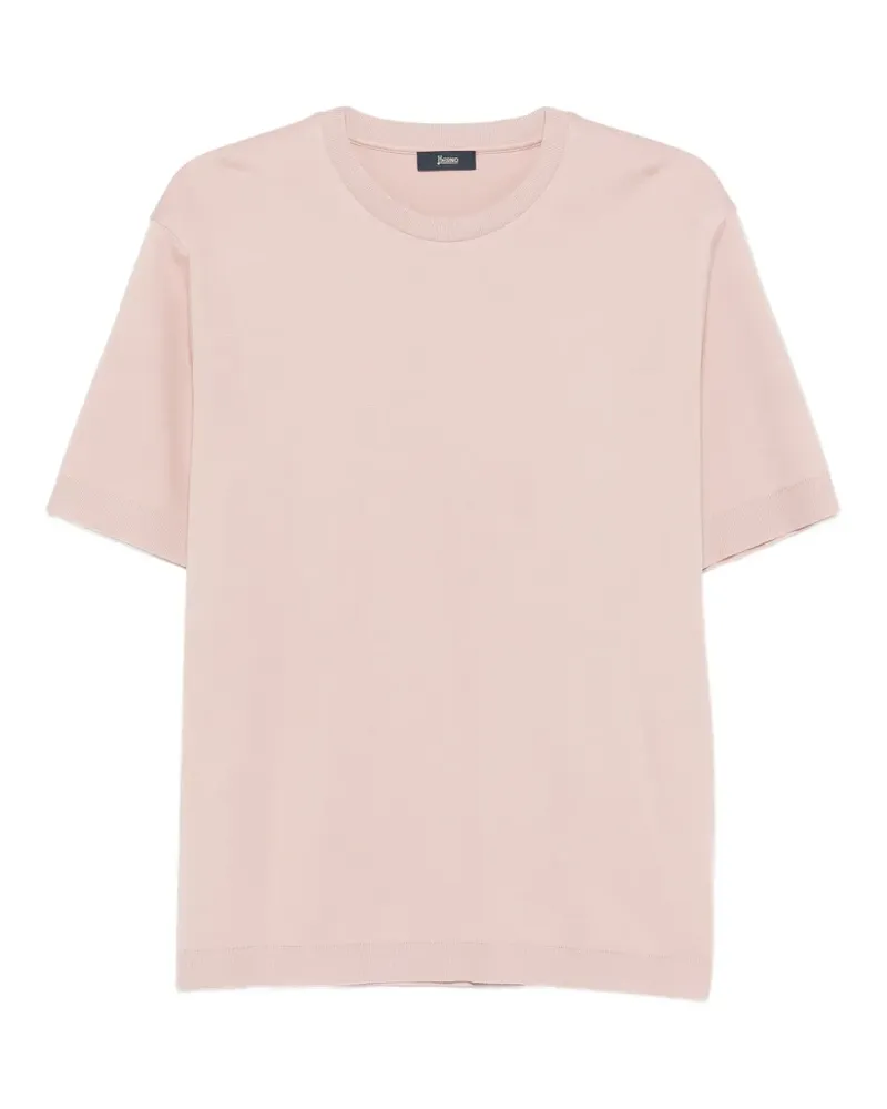 Herno Klassisches T-Shirt - Rosa Rosa