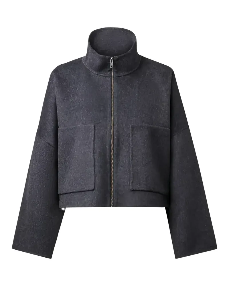 Drykorn Cropped-Mantel mit Stehkragen - Grau Grau