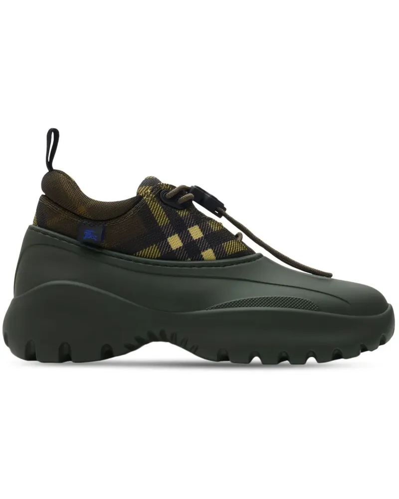 Burberry Check Scoot Trek Sneakers - Grün Grün