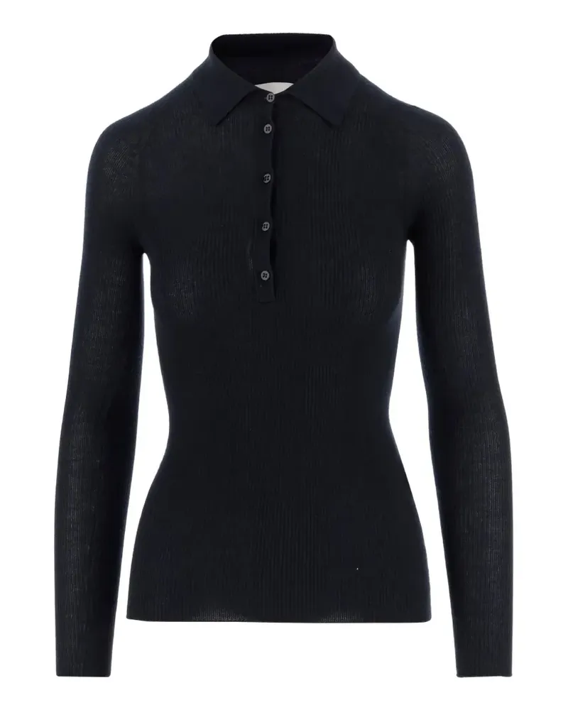 Sa Su Phi knitted polo top - Schwarz Schwarz