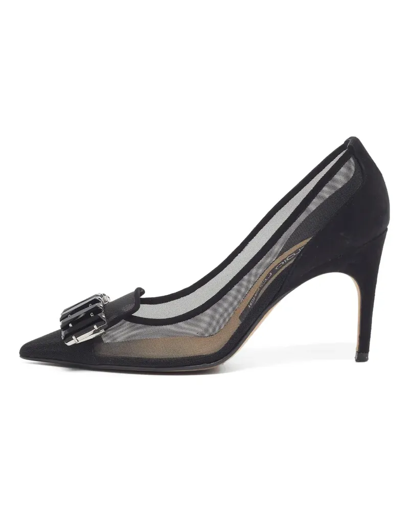 Sergio Rossi Pumps mit Kristallen - Schwarz Schwarz