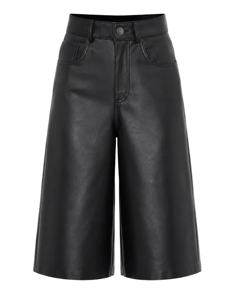 Haikure faux-leather trousers - Schwarz Schwarz