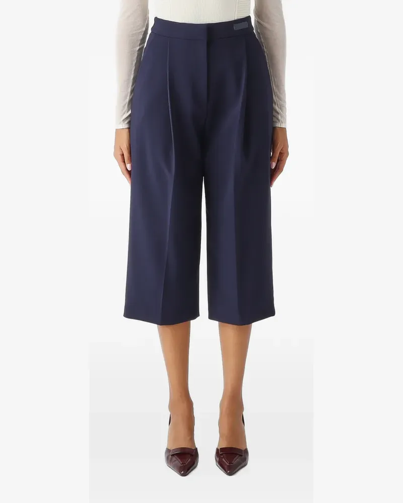 Elisabetta Franchi lightweight crêpe fabric trousers - Blau Blau