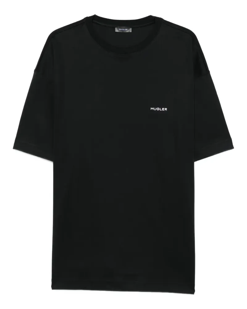 Thierry Mugler T-Shirt mit Logo - Schwarz Schwarz