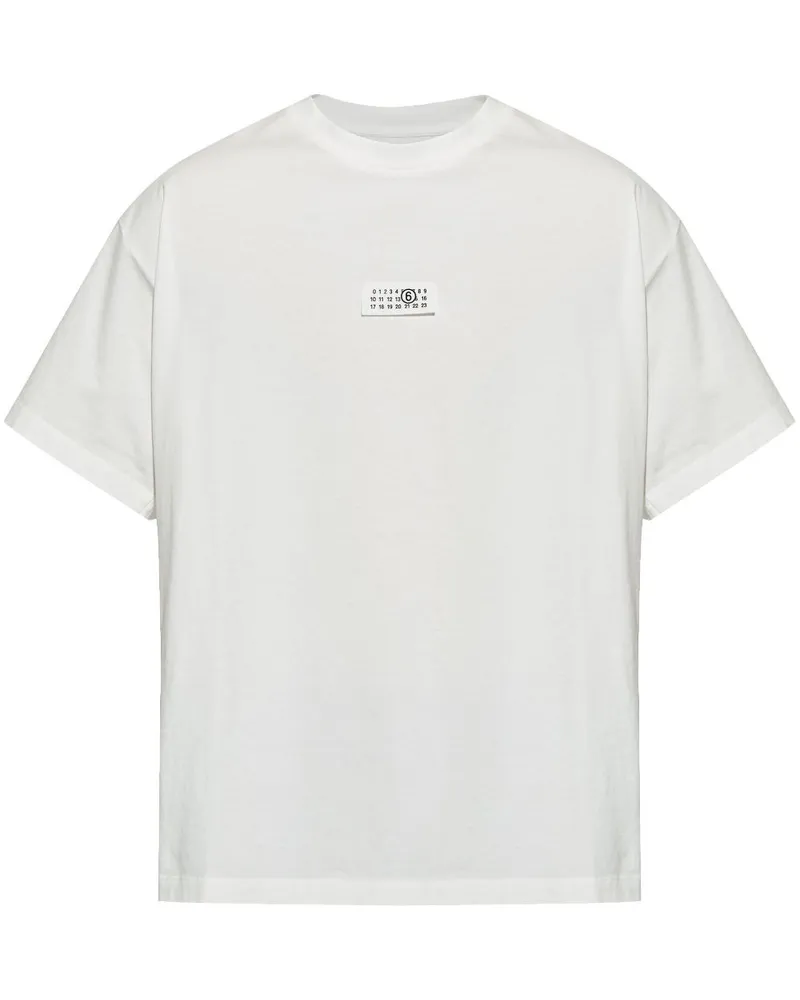 Maison Margiela T-Shirt mit Print - Weiß Weiß
