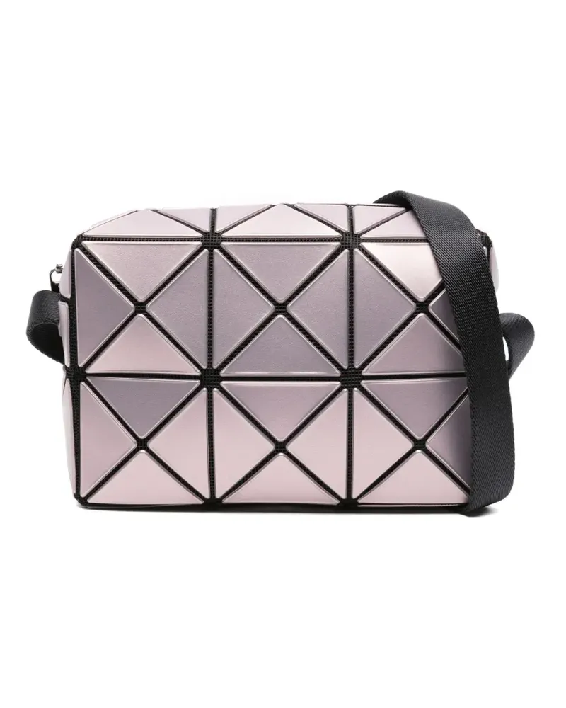 Issey Miyake Cuboid Umhängetasche im Metallic-Look - Rosa Rosa