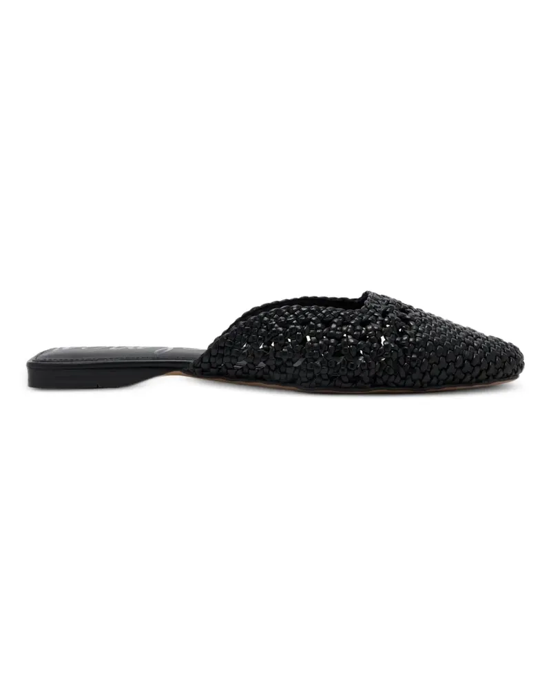 Sam Edelman Nola woven flat mules - Schwarz Schwarz