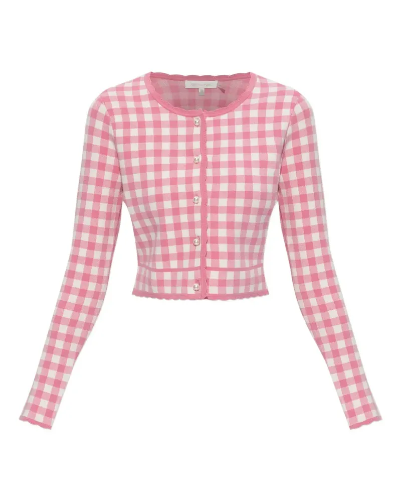 LoveShackFancy Cardigan mit Perlenknöpfen - Rosa Rosa