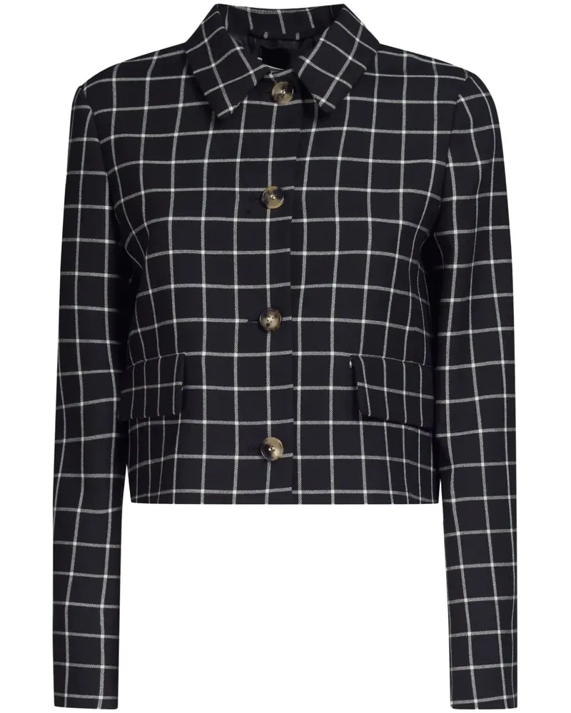 Marni Karierte Jacke - Schwarz Schwarz