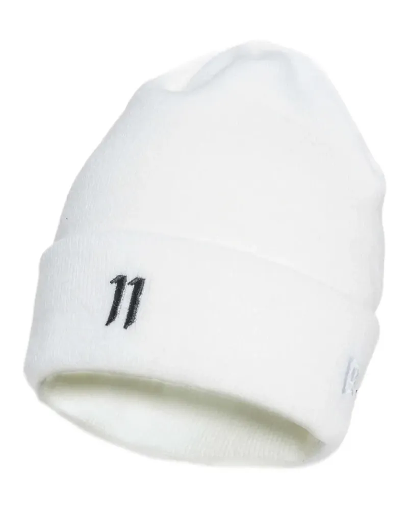Boris Bidjan Saberi New Era Beanie mit Stickerei - Weiß Weiß