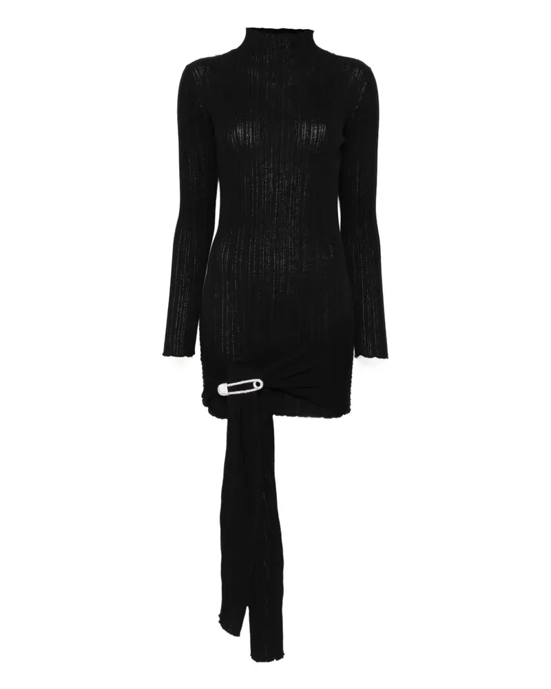 Giuseppe di Morabito Kleid mit Sicherheitsnadel - Schwarz Schwarz
