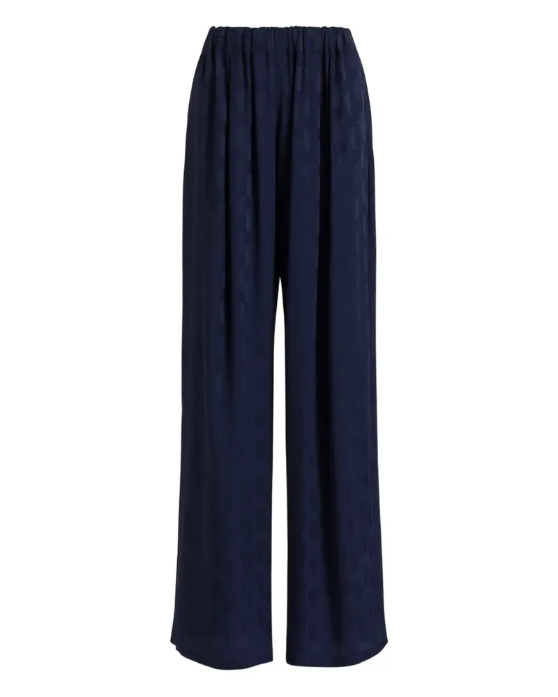 Alberta Ferretti elastic-waistband trousers - Blau Blau