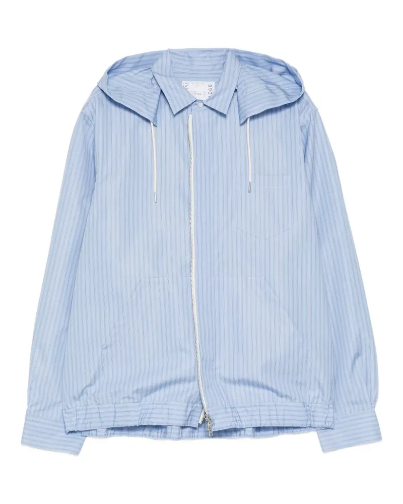 Sacai Gestreifte Jacke - Blau Blau
